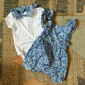 Jacadi Liberty fabric bloomers and bodysuit - 24m